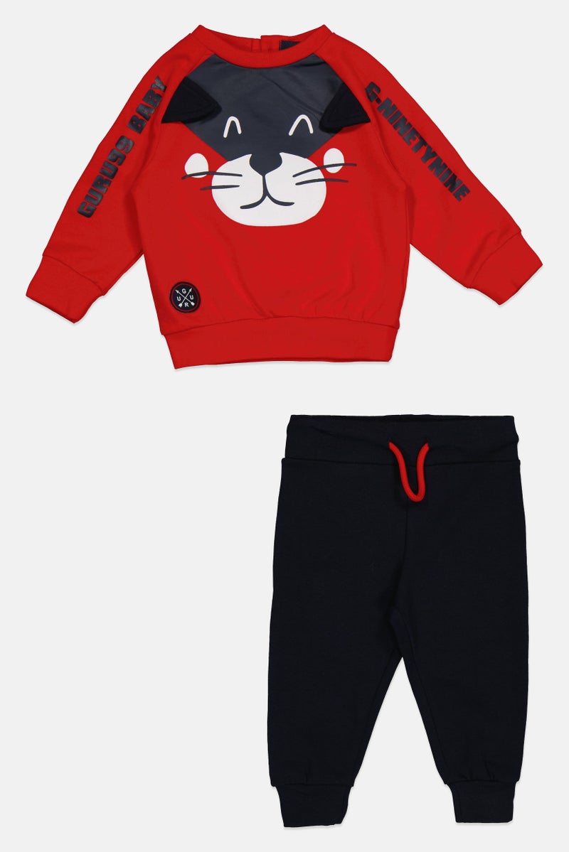 guru G99 By Guru Toddlers Boy 2 Pieces Graphic Sweatshirt With Pants Set, Multicolor - Image 2